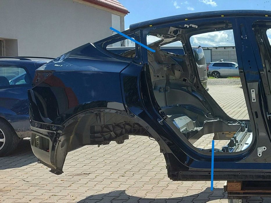 Tesla Model Y крило заднє, фільонка, четверть - рестайл дорестайл