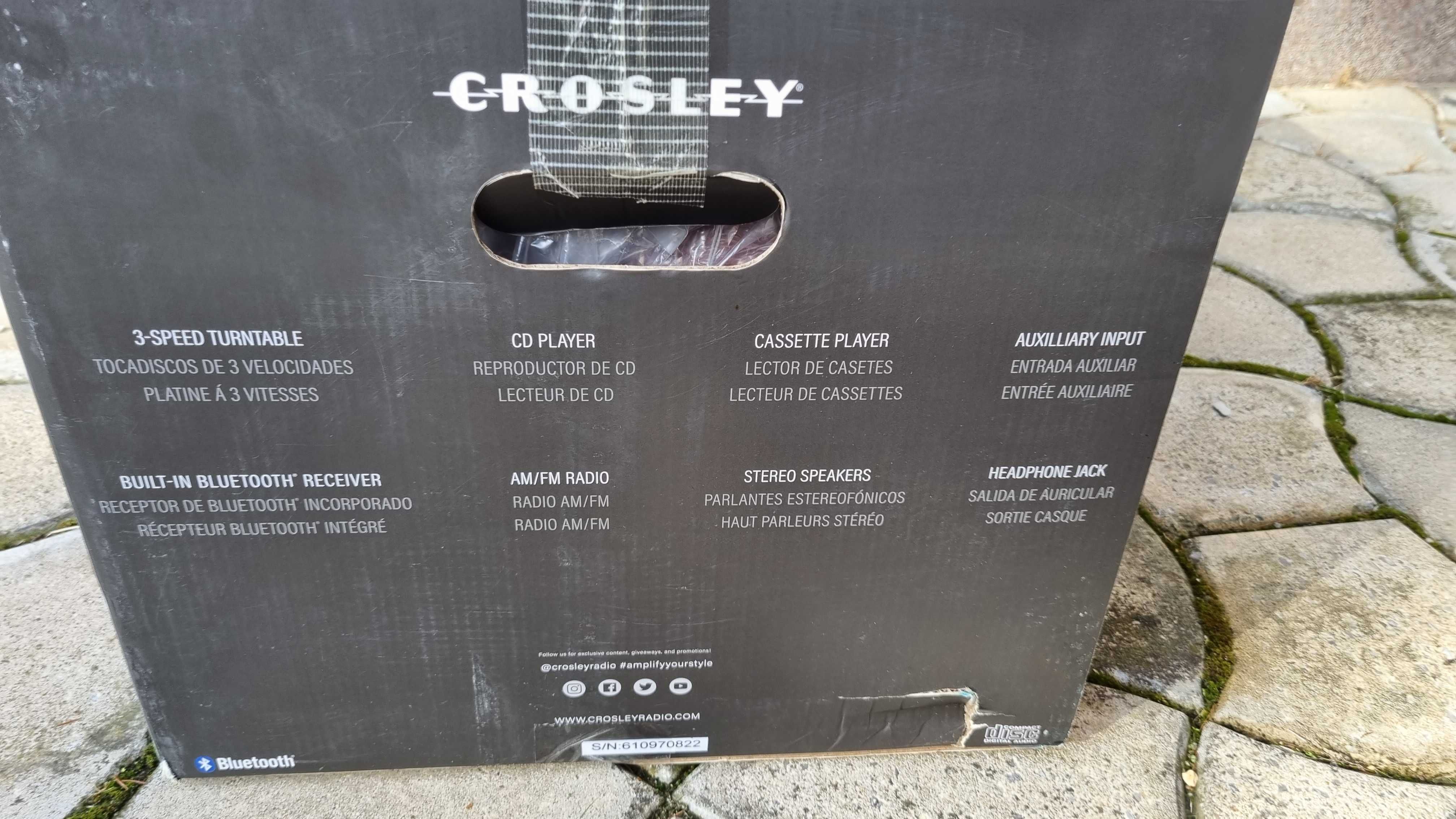 Wieża gramofon Crosley lancaster 6 w jednym