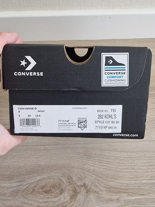 Кеды высокие Converse All Star, оригинал, размер 25
