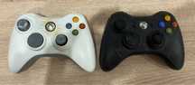 2x PAD - Xbox 360 - uszkodzone - bialy / czarny