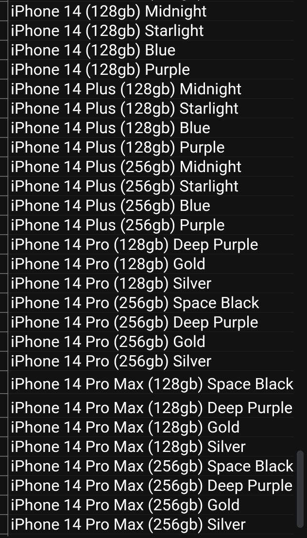 Смартфон Iphone 14 pro max plus  новий оригінал запакований 128 256 GB