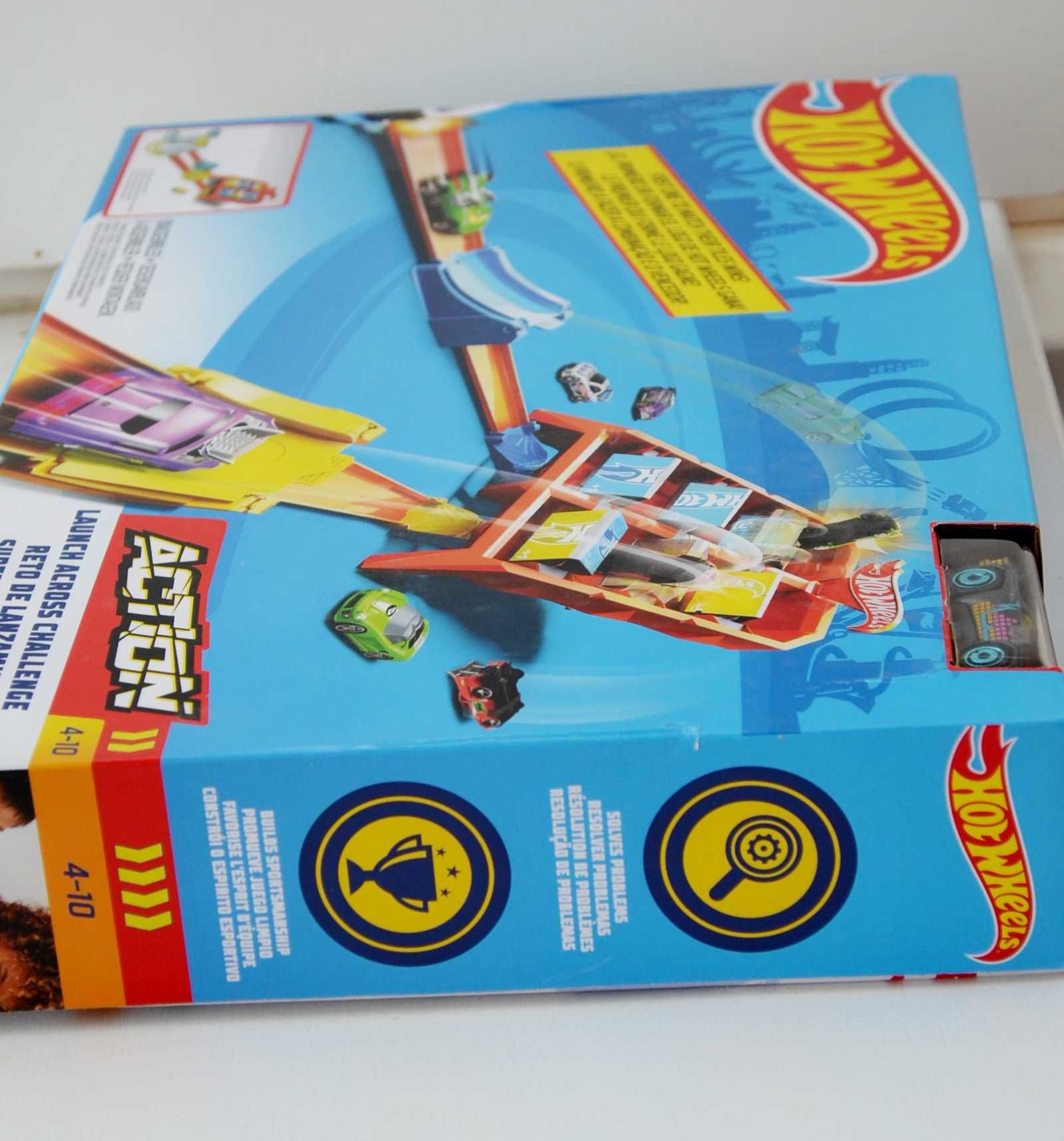 трек Hot Wheels Launch Across Challenge пуск стрибки трамплін перегони