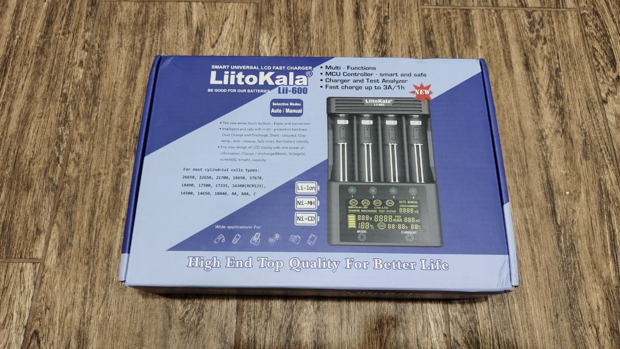 Зарядний пристрій Liitokala Lii-600 з блоком живлення 12V5A