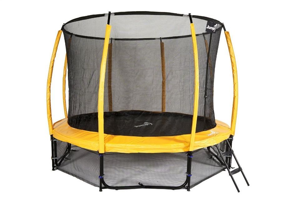 Trampolina Ogrodowa 374cm/12ft Żółty Maxy Comfort PLUS