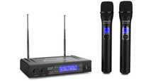 Central microfones sem fios 2 de mão UHF novo