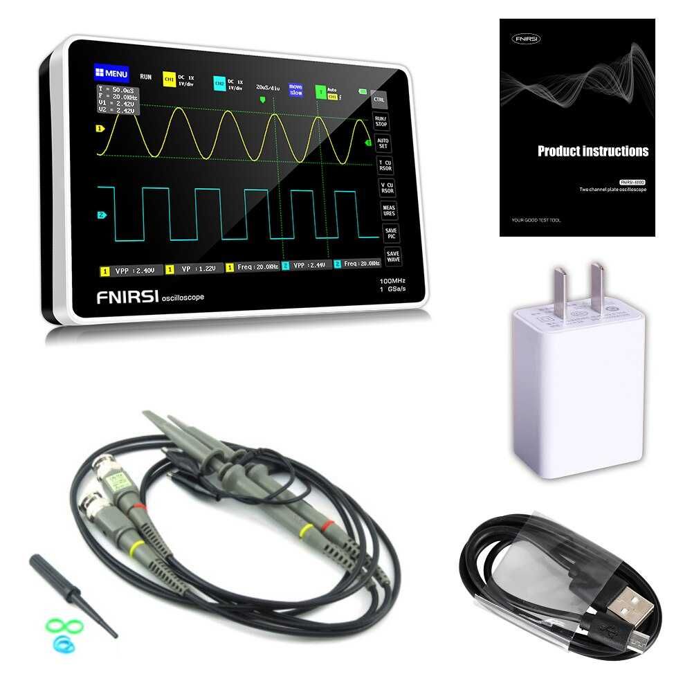 Osciloscópio Digital 2 Canais écran 7" 100 Mhz  Novo