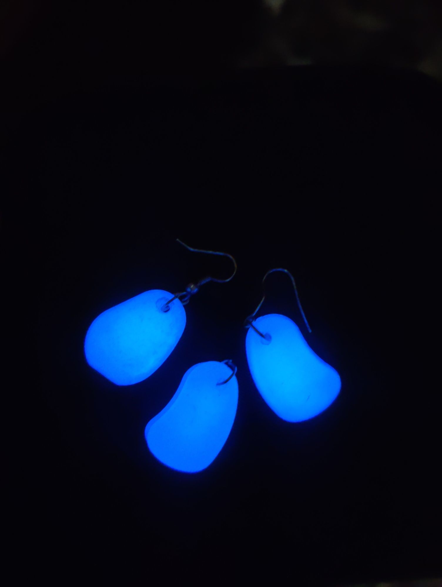 Світонакоплювальні сережки та кулон (флуоресцентні)
