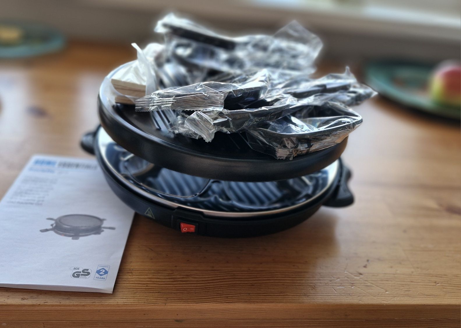 Grill elektryczny raclette dla 6 osób 30cm 800W