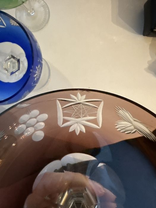 Kryształowe kieliszki PRL