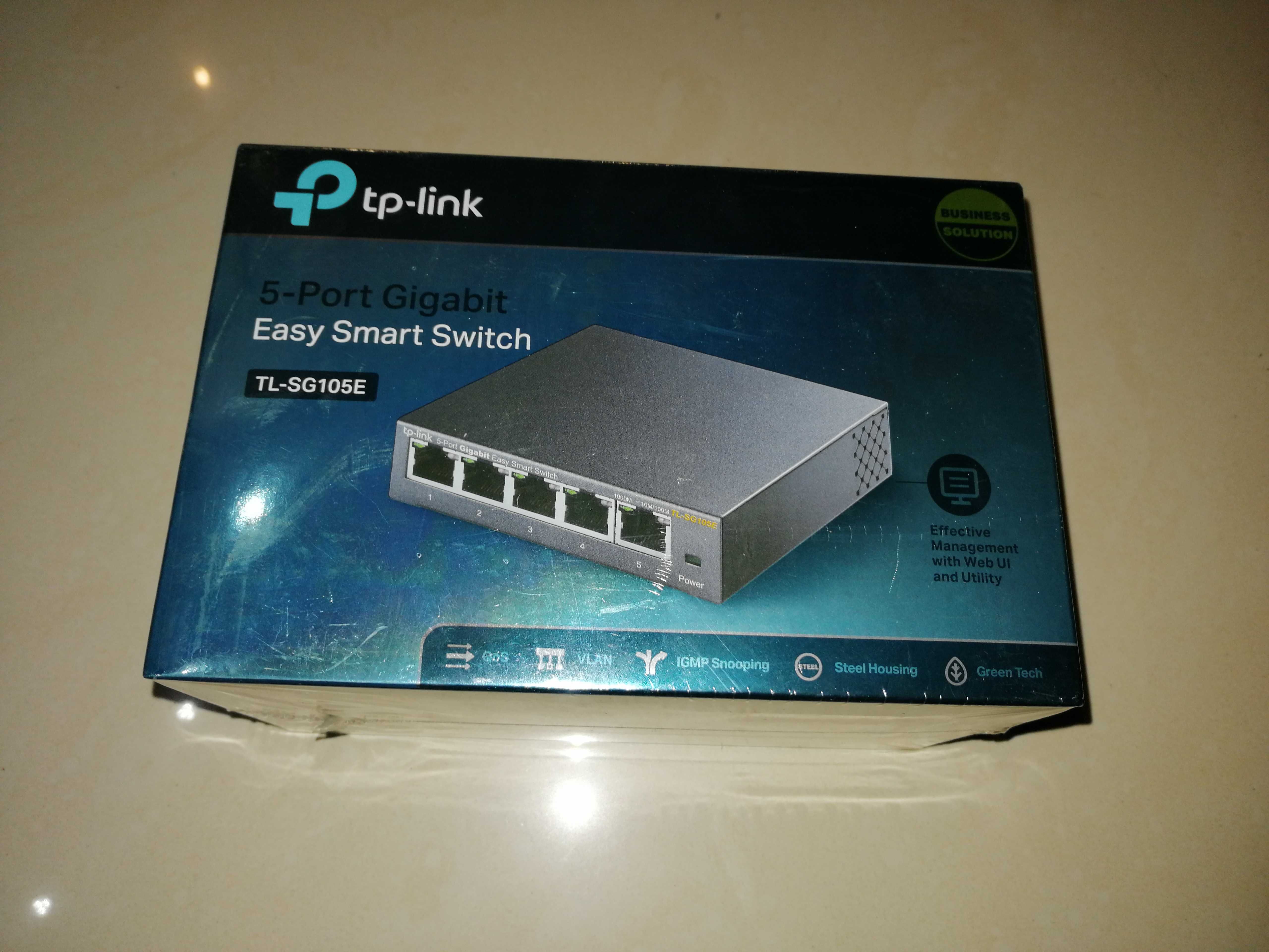 Przełącznik Easy Smart TL-SG105E gogabit 5 portów nowy tp-link