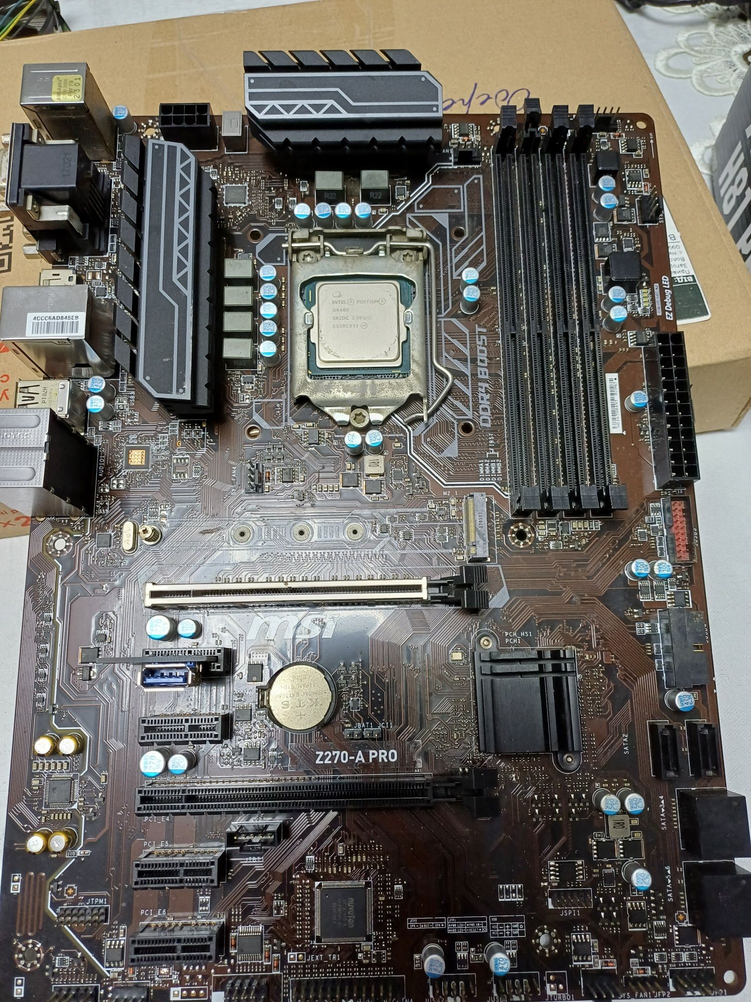 MSI Z270-A PRO+Pentium G4400 box