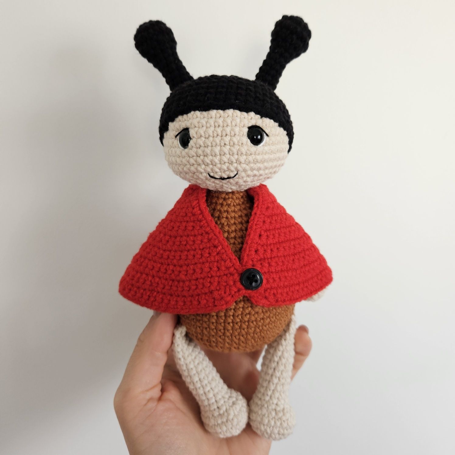 Joaninha brinquedo em croché