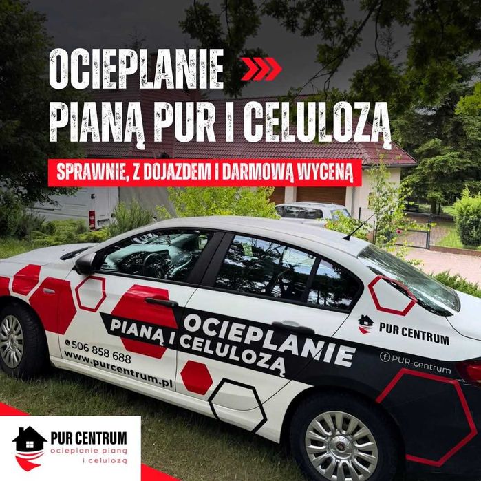 Ocieplenie ocieplanie izolacja pianą piana pianka PUR poddasza dachu