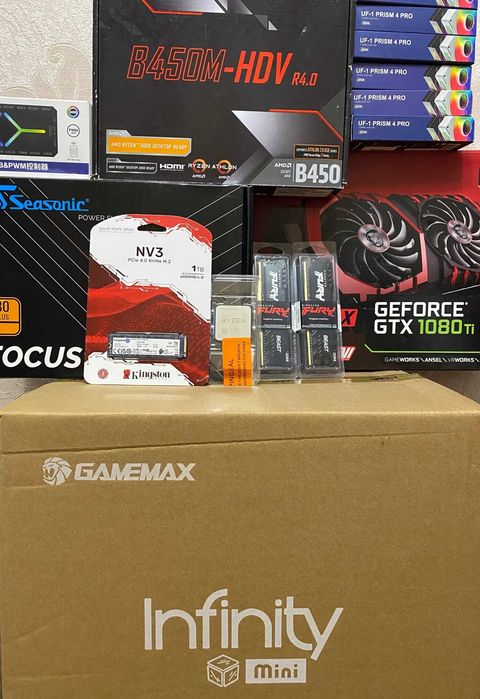 Ігровий ПК / Ryzen 5600 / ASrock B450M / MSI 1080ti / DDR4 16gb 3200