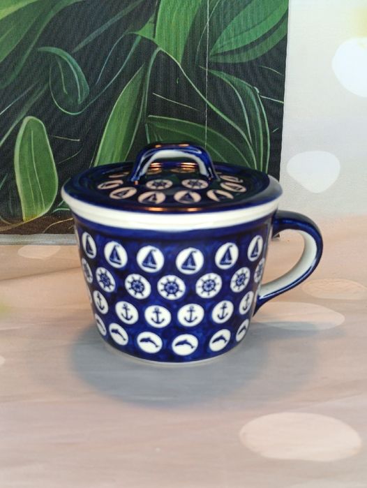 Smalcówka ceramiczna pojemnik  na dżem owsiankę ceramika Bolesławiec