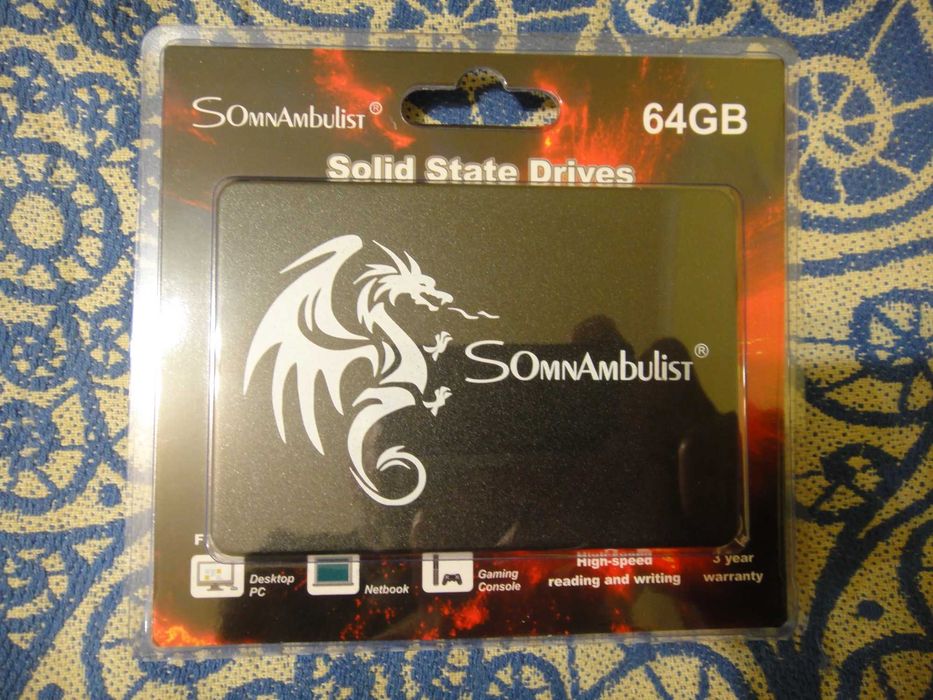 Жесткий диск ssd 64 Gb Sata 3 новый для ПК, ноутбука