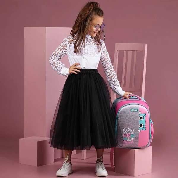 Рюкзак шкільний "1В"S-106 "Best Friend", рожевий/сірий пена і сумка