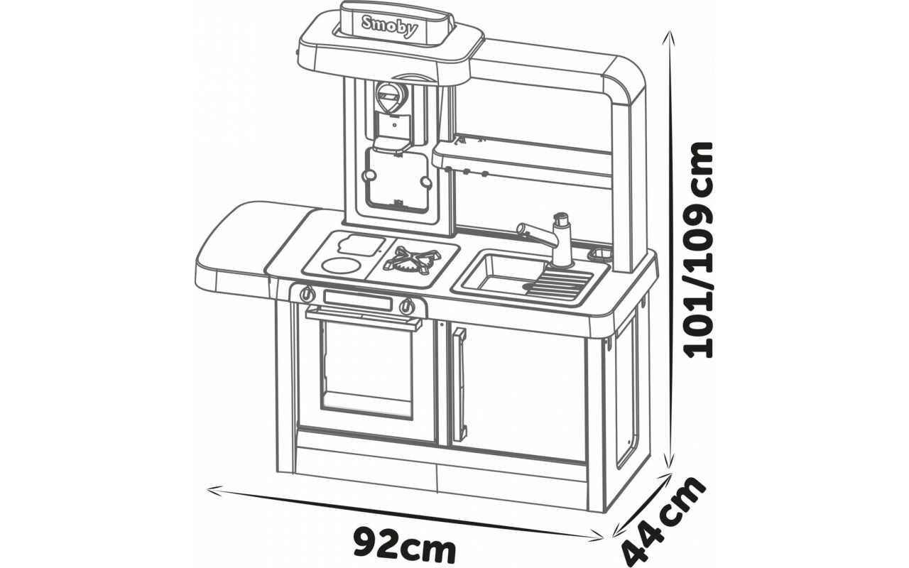 Дитяча кухня Smoby Тефаль Еволюшн, регулюється, ефект кипіння 312308