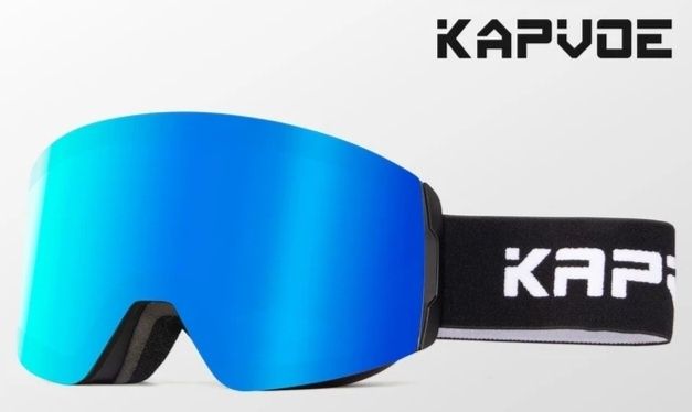 Gogle narciarskie niebieskie lustro