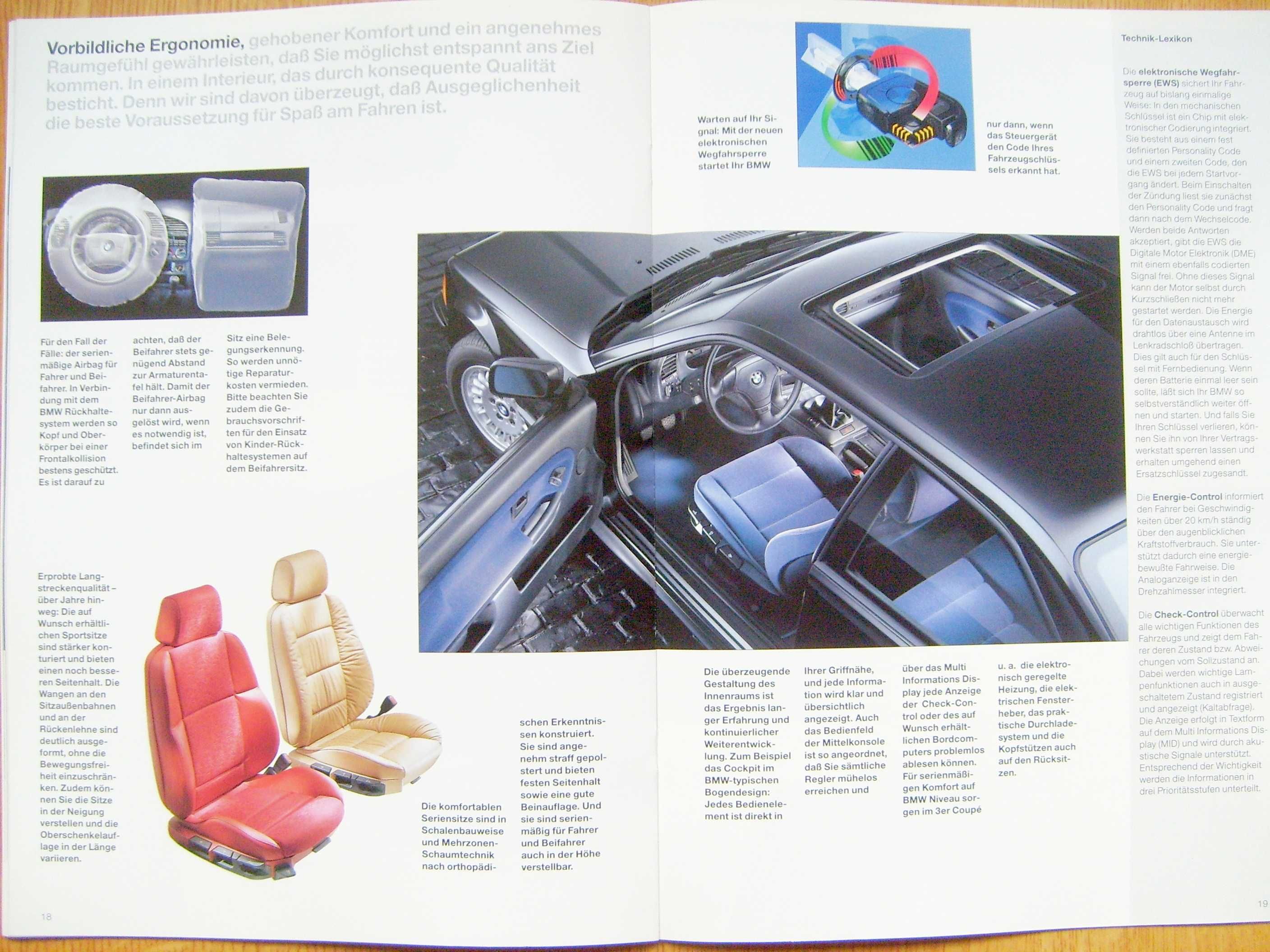 BMW 3 E36 Coupe 1995 / prospekt 32 strony, stan BDB ! WYPRZEDAŻ