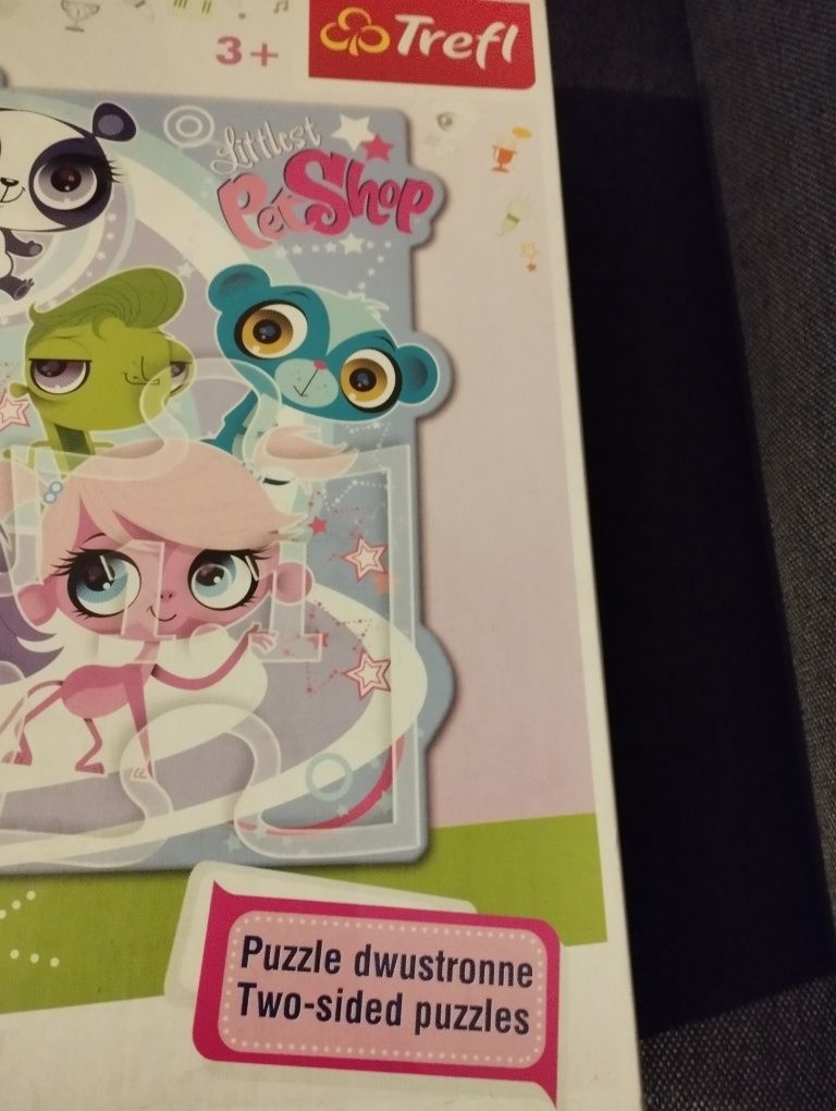 Trefl nowe puzzle dwustronne maxi 30 elementów Littlest Pet Shop