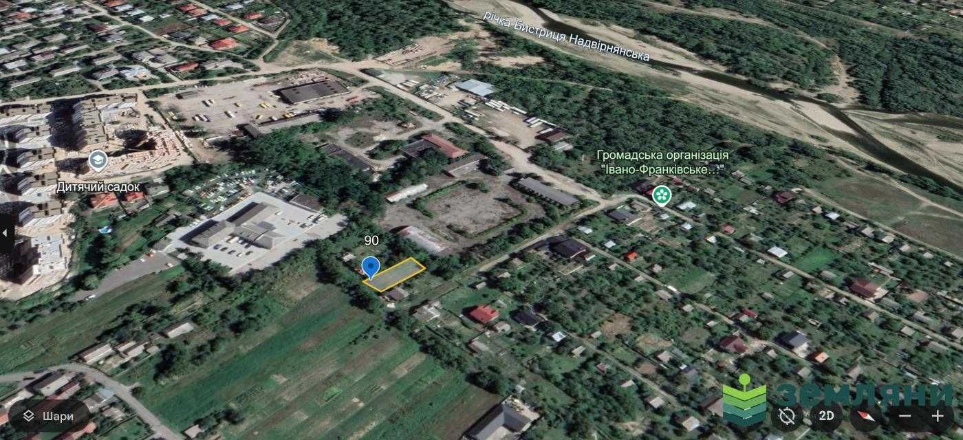 Продається ділянка 5,5 сот під будівництво в Опришівцях