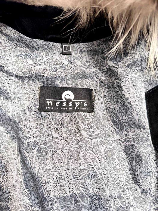 Жилет з натурального хутра чорнобурки Nessy's (S-M), довжина 80 см