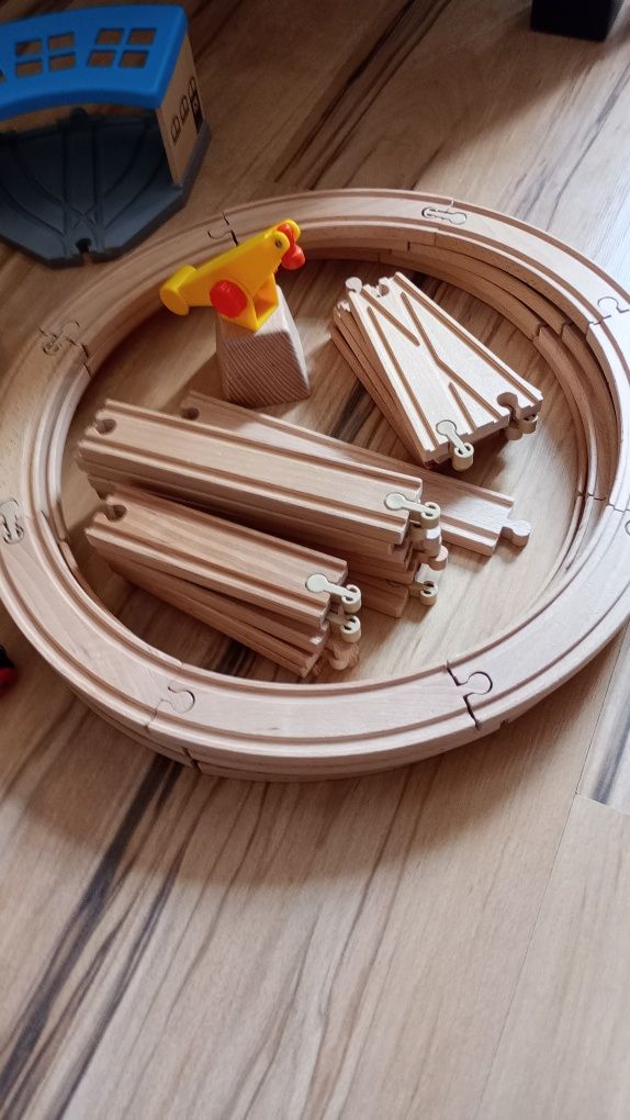 Ikea Drewniane tory plus akcesoria