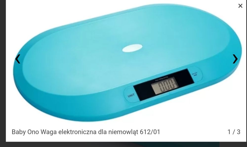 Sprzedam wagę Baby One niebieska dla dzieci niemowląt niemowlaka