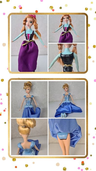 Лялька шарнірна принцеса Дісней Анна  леді Баг  Hairdorables  SnapStar