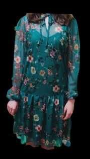 Двойное платье с сеткой