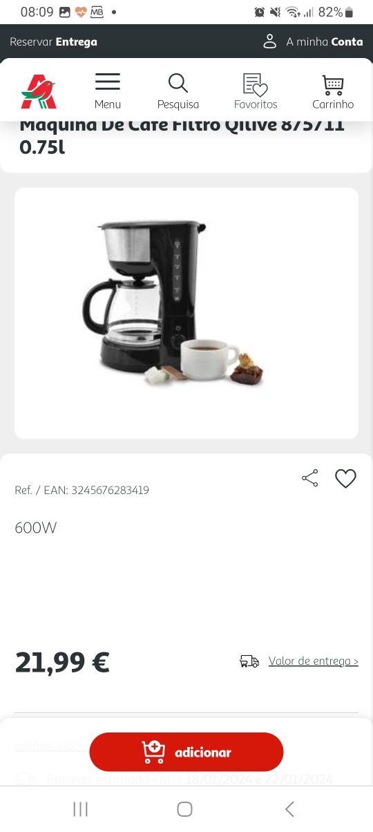 Máquina de café de filtro