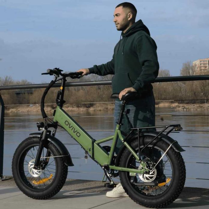 Rower elektryczny Ovivo Neo C1 Pro - składak, fatbike, koła 20"