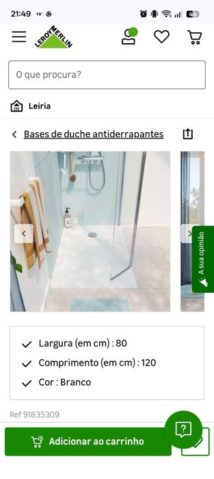 vendo base de duche com resguardo