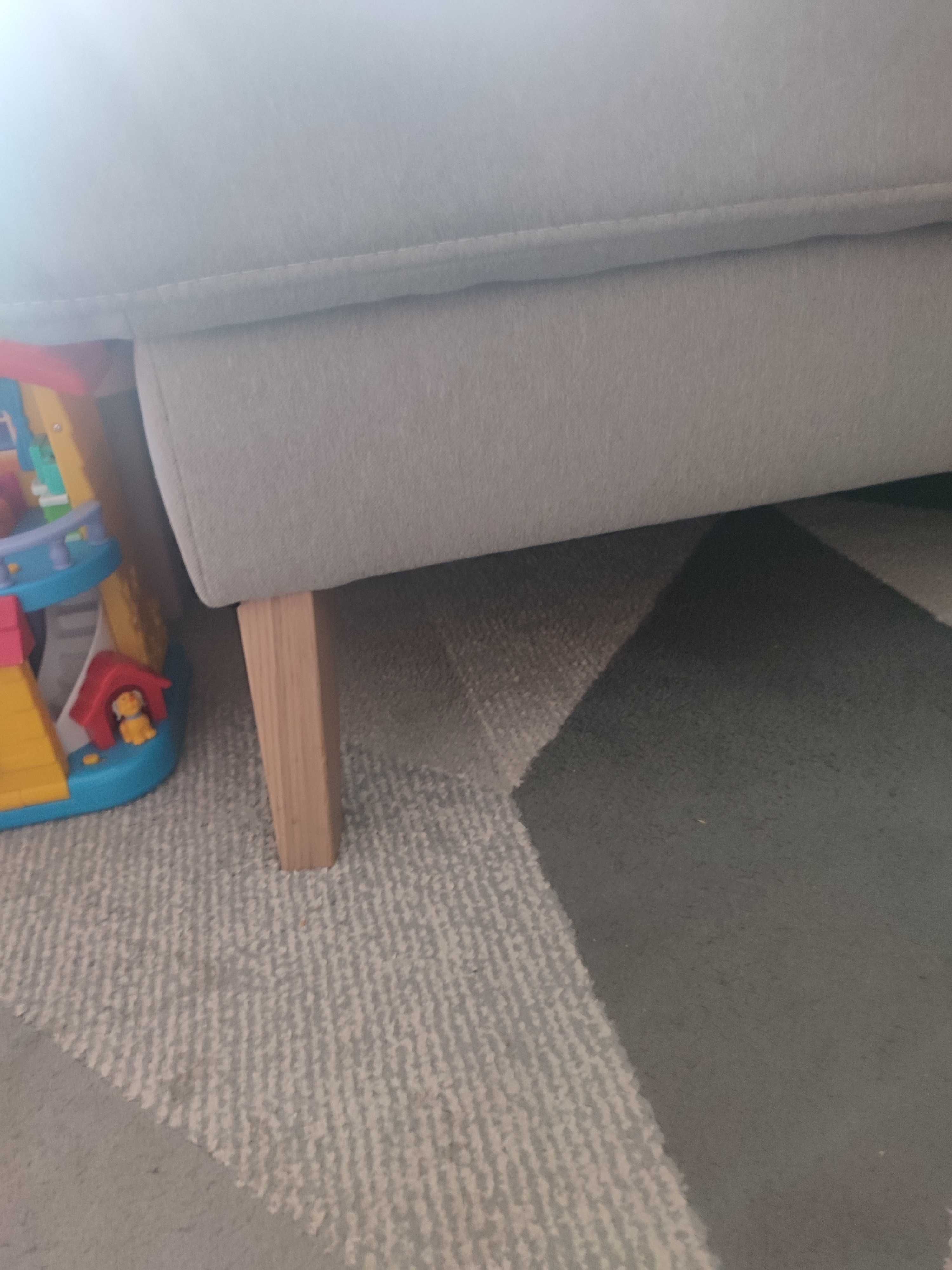 Narożnik lewy z funkcją spania beżowy dąb bianco Bodo