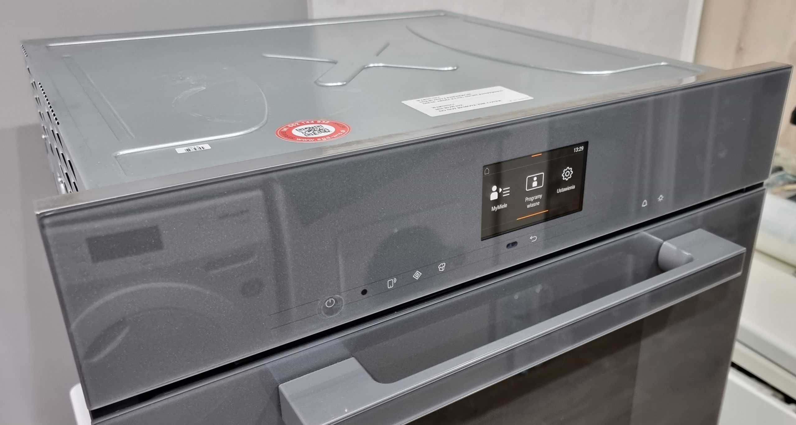 Zestaw AGD Miele. Piekarnik 2w1 DGC, mikrofalówka DGM, szuflada EVS
