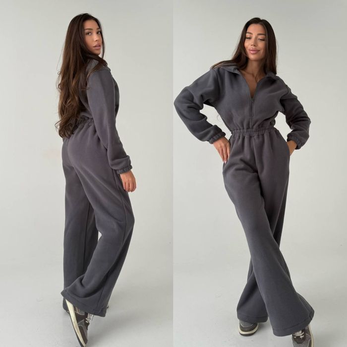 ‼️Жіночий флісовий комбінезон. Фліс ПОЛАР. Р: 42-44, 46-48