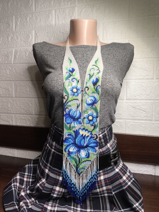 Гердан з бісеру Криза Кривулька Кольє  Силянка Вишиванка