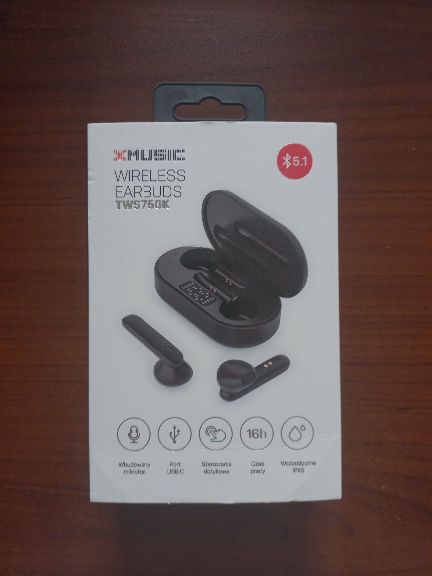 Nowe słuchawki douszne XMUSIC TWS750K Czarne
