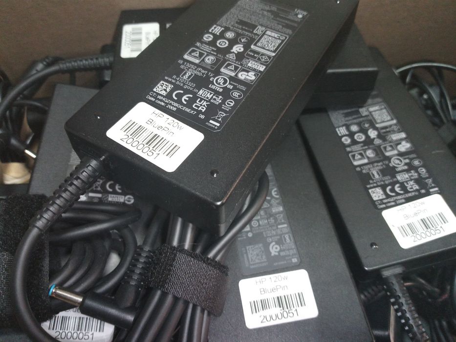 Електрошрот Оригінал Блок живлення  HP 120W Blue pin 19,5V 6,15А