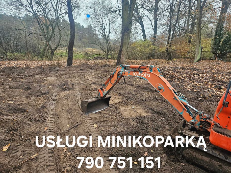 Równanie terenu ,Uslugi Minikoparka Glebogryzarka separacyjna