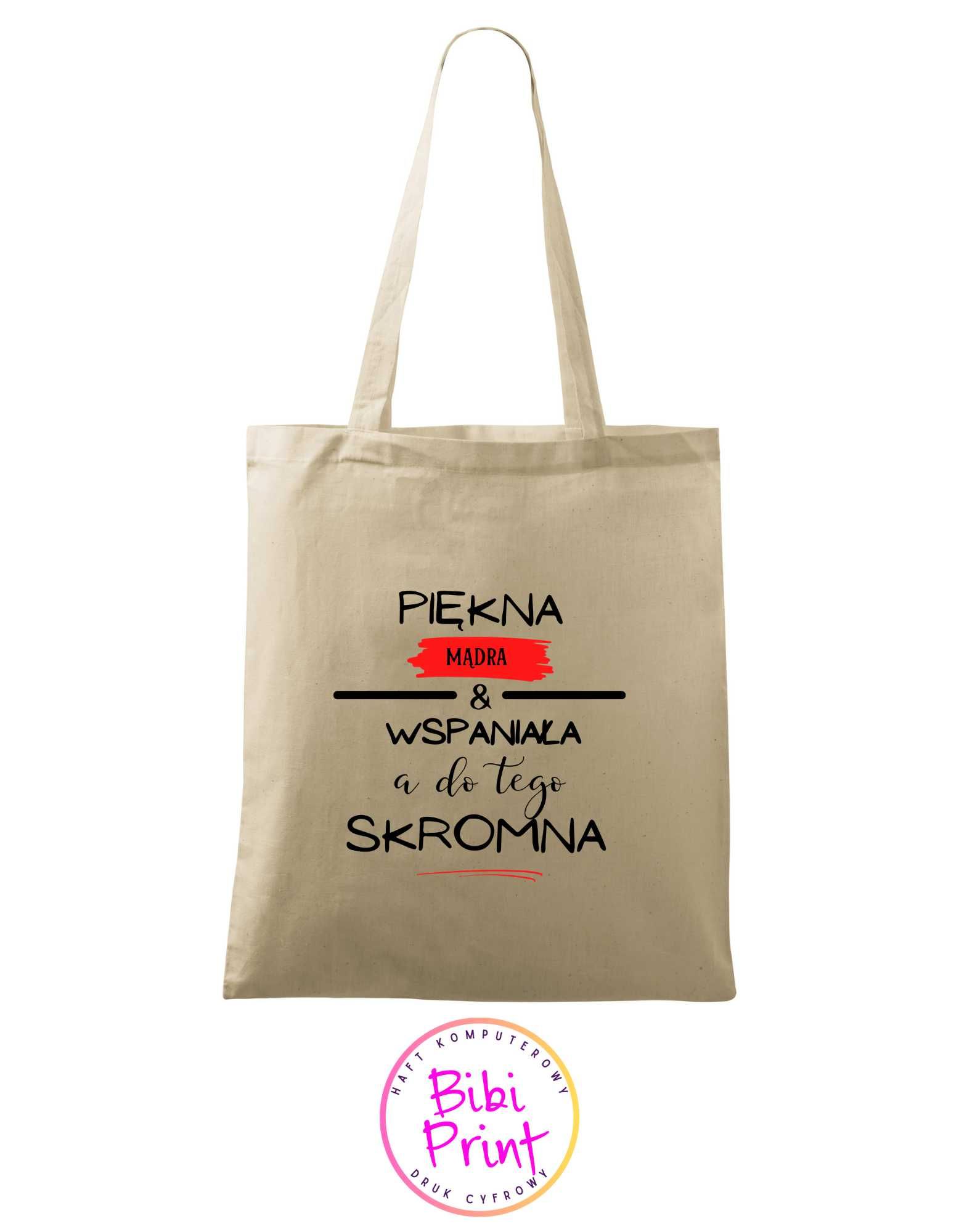 Torba shopper z nadrukiem - różne wzory