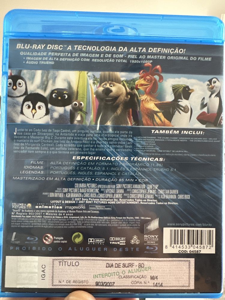 Blu-ray dia de surf