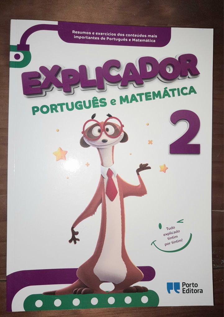 Livro escolar Português e Matemática 2° ano novo