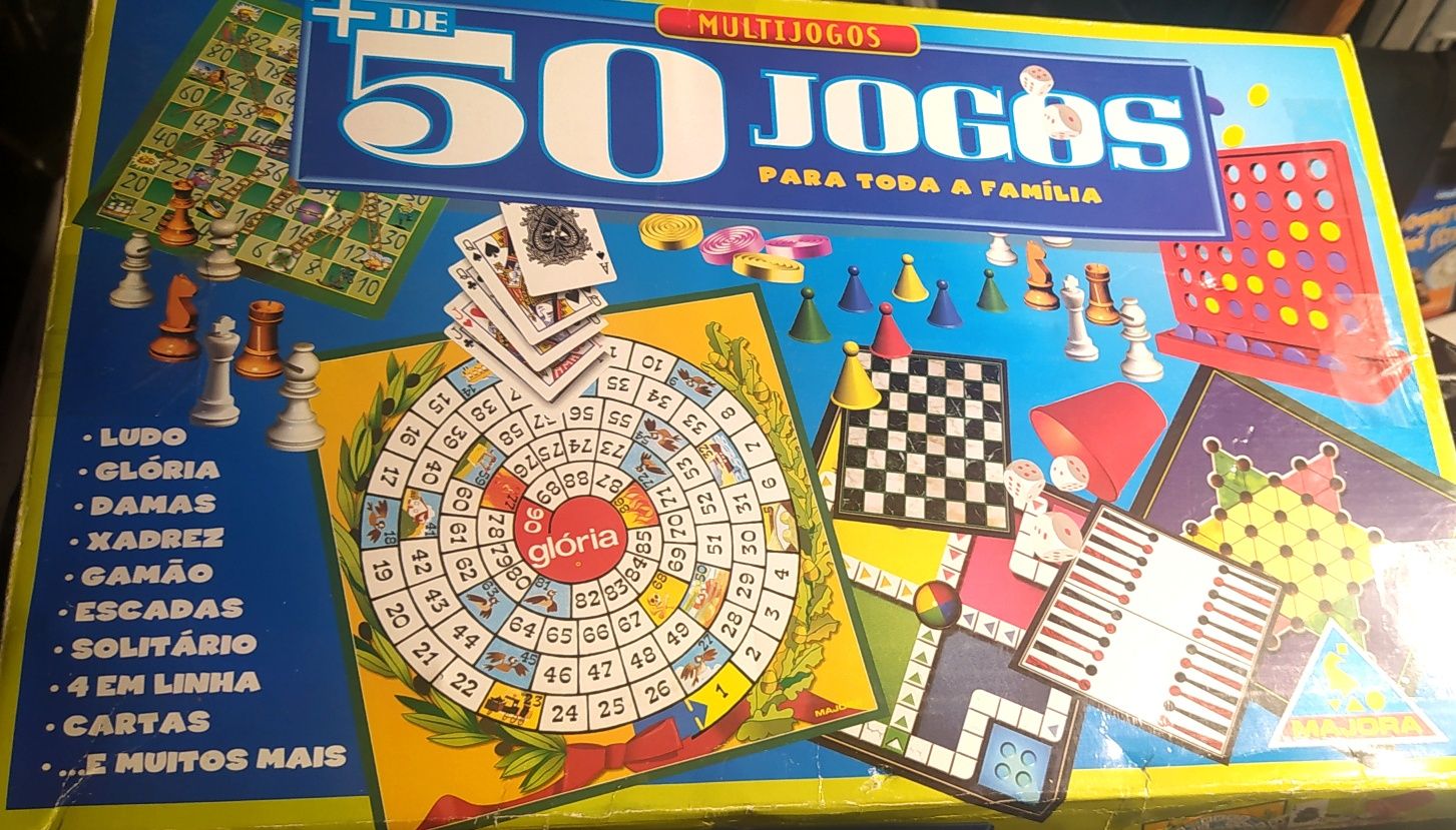 Caixa multijogos, 50 jogos tabuleiro