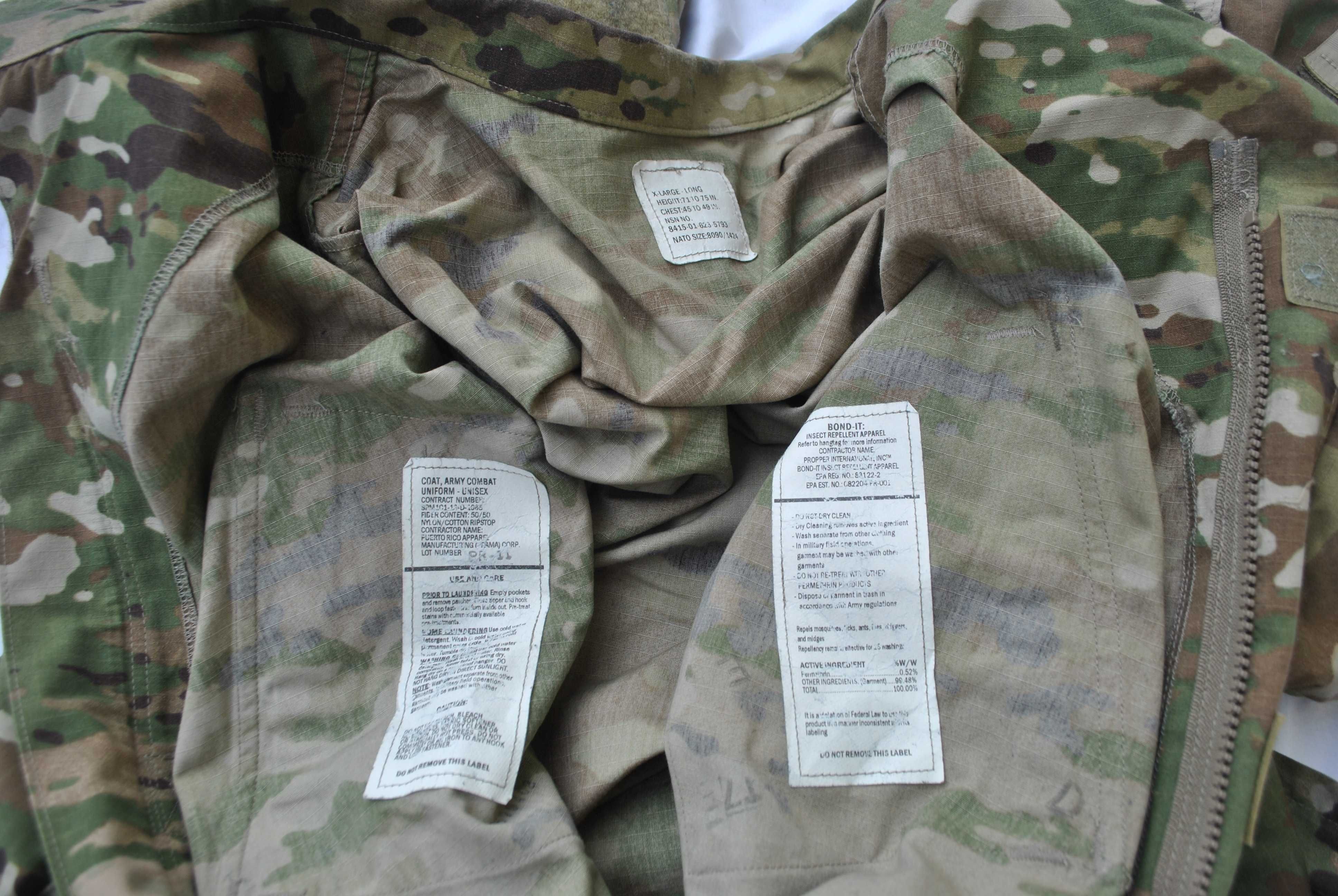 mundur multicam x-large long xLL us army 50/50