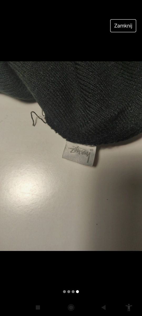 Czapka stussy czarna