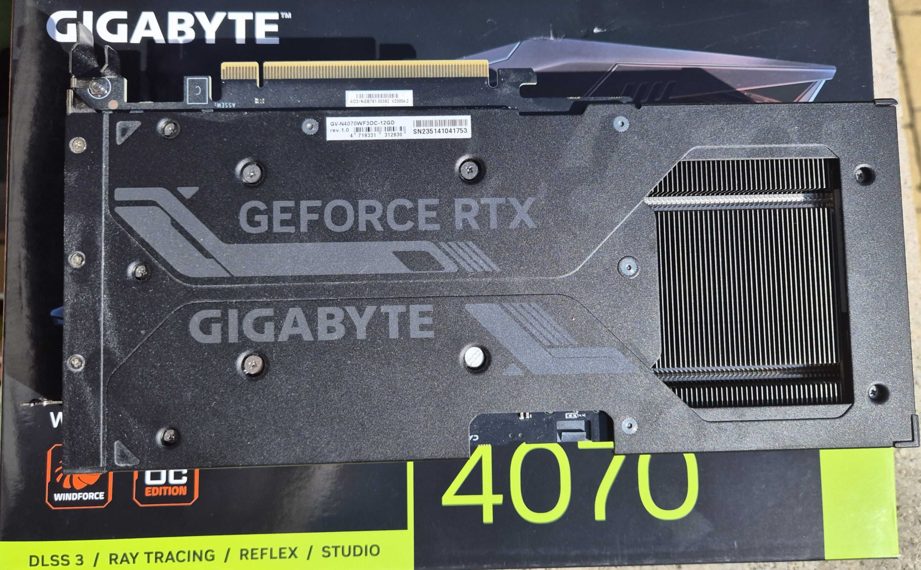 Gigabyte GeForce RTX 4070 WINDFORCE OC 12GB GDDR6X