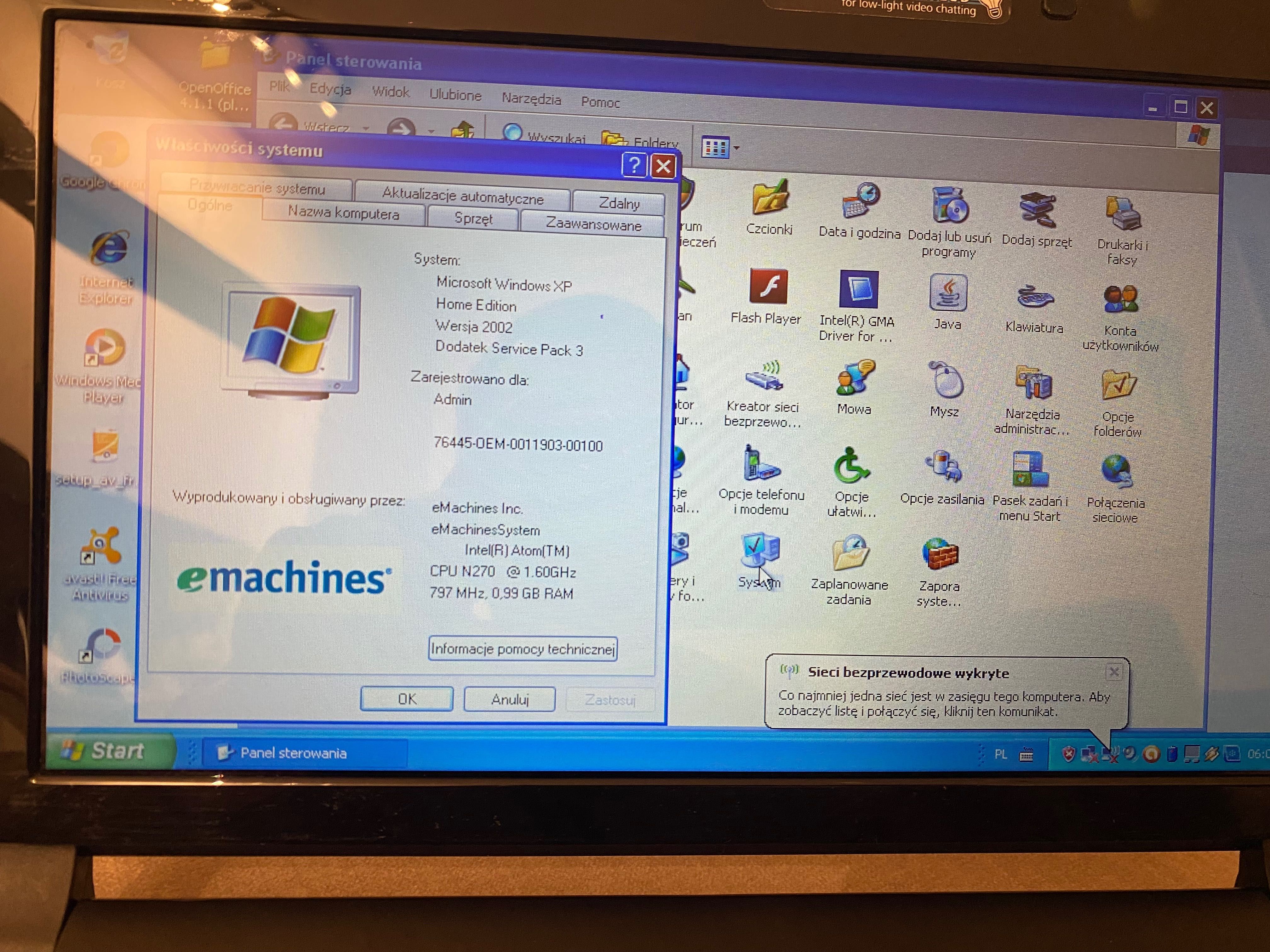 Laptop Acer emachines 10,1