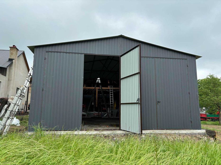 Duży Garaż Blaszany|WIATA - HALA - Schowek|Magazyn Rolniczy – ROMSTAL*